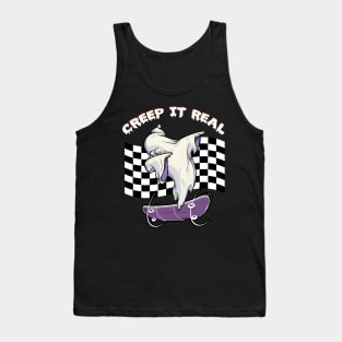 CREEP IT REAL Halloween Dabbing Ghost Tank Top